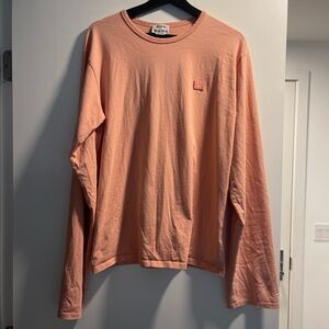 Acne studios long sleeve shirt in peach